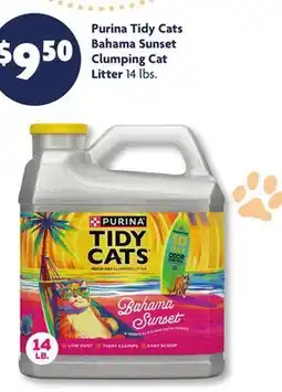 Family Dollar Purina Tidy Cats Bahama Sunset Clumping Cat Litter offer