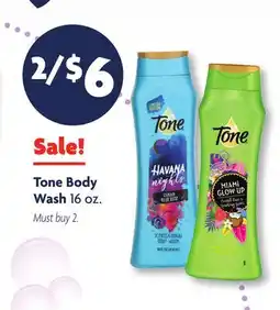 Family Dollar Tone Body Wash offer