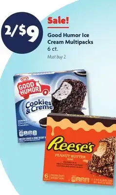 Family Dollar Good Humor Ice Cream Multipacks offer
