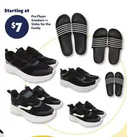 Family Dollar Pro Player Sneakers or Slides for the Family offer