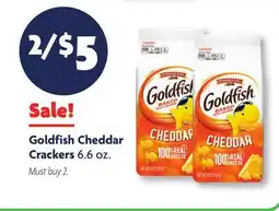 Family Dollar Goldfish Cheddar Crackers offer