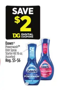 Dollar General Dawn Powerwash Dish Spray Starter Kit offer