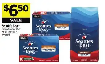 Dollar General Seattle's Best Ground Coffee 12 oz. or K-Cups 10 ct offer
