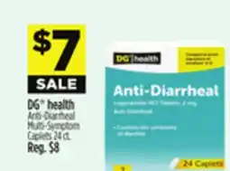 Dollar General DG health Anti-Diarrheal Multi-Symptom Caplets offer