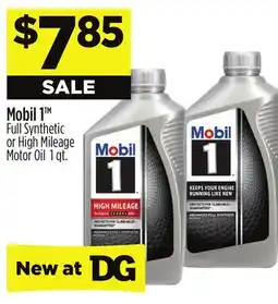 Dollar General Mobil 1 Full Synthetic or High Mileage Motor Oil offer
