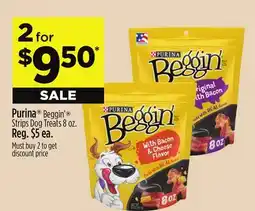 Dollar General Purina Beggin' Strips Dog Treats offer