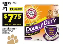 Dollar General Arm & Hammer Double Duty Cat Litter offer