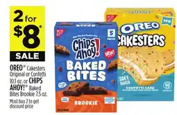 Dollar General OREO Cakesters Original or Confetti 10.1 oz. or CHIPS AHOY! Baked Bites Brookie 7.5 oz offer