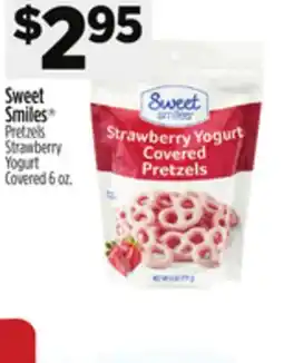 Dollar General Sweet Smiles Pretzels Strawberry Yogurt Covered offer
