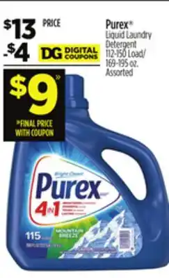 Dollar General Purex Liquid Laundry Detergent offer