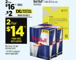 Dollar General Red Bull offer