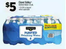 Dollar General Clover Valley Bottled Water offer