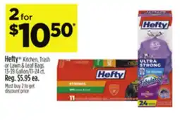 Dollar General Hefty Kitchen, Trash or Lawn & Leaf Bags offer