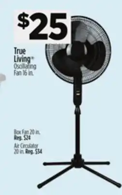 Dollar General True Living Oscillating Fan offer