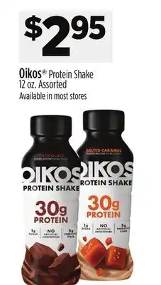Dollar General Oikos Protein Shake offer