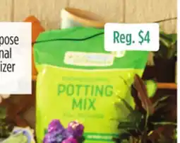 Dollar General True Living Professional Potting Mix with Fertilizer offer