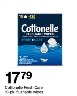 Target Cottonelle Fresh Care 10-pk. flushable wipes offer
