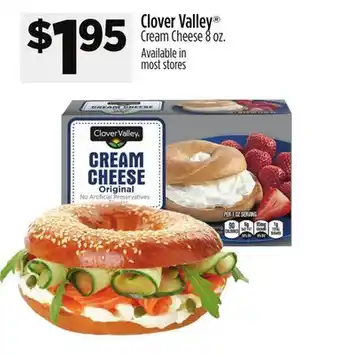 Dollar General Clover Valley Cream Cheese offer