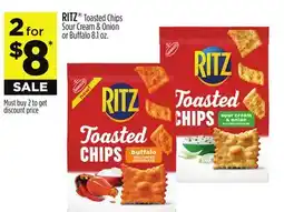 Dollar General RITZ Toasted Chips Sour Cream & Onion or Buffalo offer
