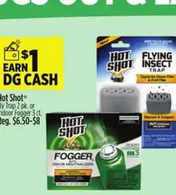 Dollar General Hot Shot Fly Trap 2 pk. or Indoor Fogger 3 ct offer