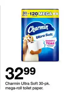 Target Charmin Ultra Soft 30-pk. mega-roll toilet paper offer