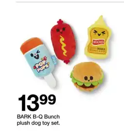 Target BARK B-Q Bunch plush dog toy set offer