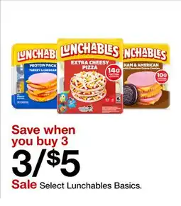 Target Select Lunchables Basics offer