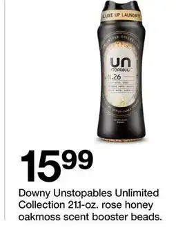 Target Downy Unstopables Unlimited Collection 21.1-oz. rose honey oakmoss scent booster beads offer