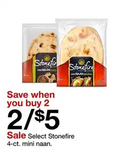 Target Select Stonefire 4-ct. mini naan offer