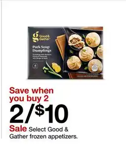 Target Select Good & Gather frozen appetizers offer