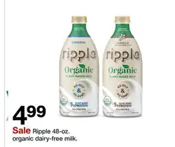 Target Ripple 48-oz. organic dairy-free milk offer
