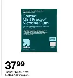 Target up & up 160-ct. 2 mg coated nicotine gum offer