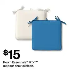Target Room Essentials 17 x17 outdoor chair cushion offer