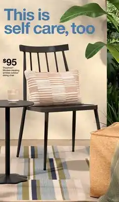 Target Threshold Windsor stacking armless outdoor dining chair offer