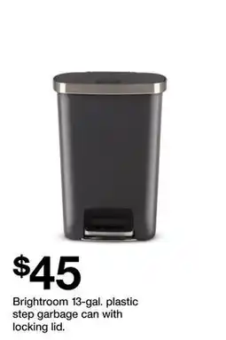 Target Brightroom 13-gal. plastic step garbage can with locking lid offer