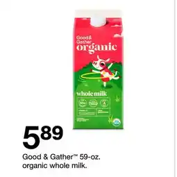 Target Good & Gather 59-oz. organic whole milk offer