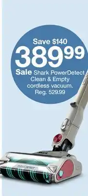 Target Shark PowerDetect Clean & Empty cordless vacuum offer