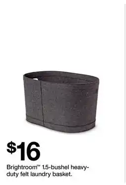 Target Brightroom 1.5-bushel heavy-duty felt laundry basket offer