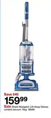 Target Shark Navigator Lift-Away Deluxe corded vacuum offer