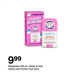 Target Megababe 0.81-oz. blister & heel rescue anti-friction foot stick offer