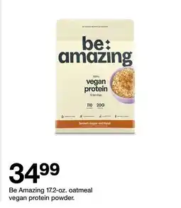 Target Amazing 17.2-oz. oatmeal vegan protein powder offer