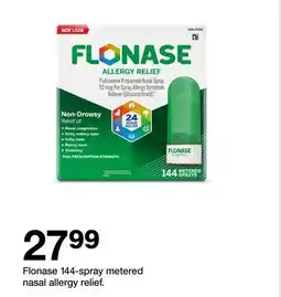 Target Flonase 144-spray metered nasal allergy relief offer
