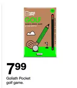 Target Goliath Pocket golf game offer