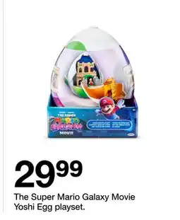 Target The Super Mario Galaxy Movie Yoshi Egg playset offer