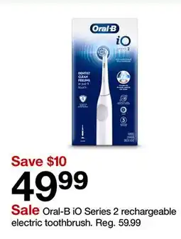 Target Oral-B iO Series 2 rechargeable electric toothbrush offer