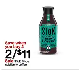 Target SToK 48-oz. cold brew coffee offer