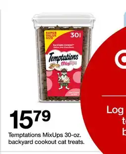 Target Temptations MixUps 30-oz. backyard cookout cat treats offer