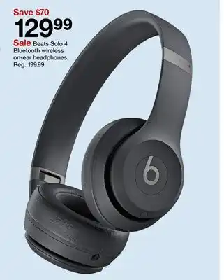 Target Beats Solo 4 Bluetooth wireless on-ear headphones offer