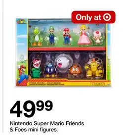 Target Nintendo Super Mario Friends & Foes mini figures offer