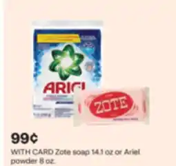 CVS Zote soap 14.1 oz or Ariel powder 8 oz offer